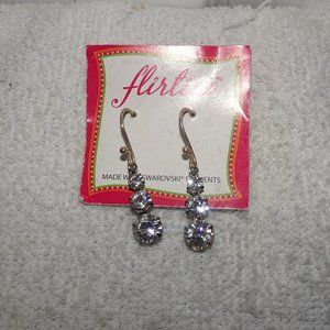 Flirties Swarovski Elements Dangle Earrings